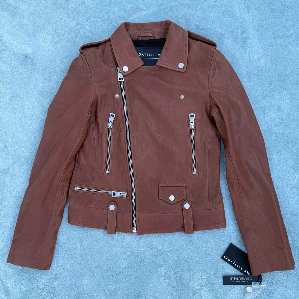 Bagatelle NYC genuine leather moto jacket